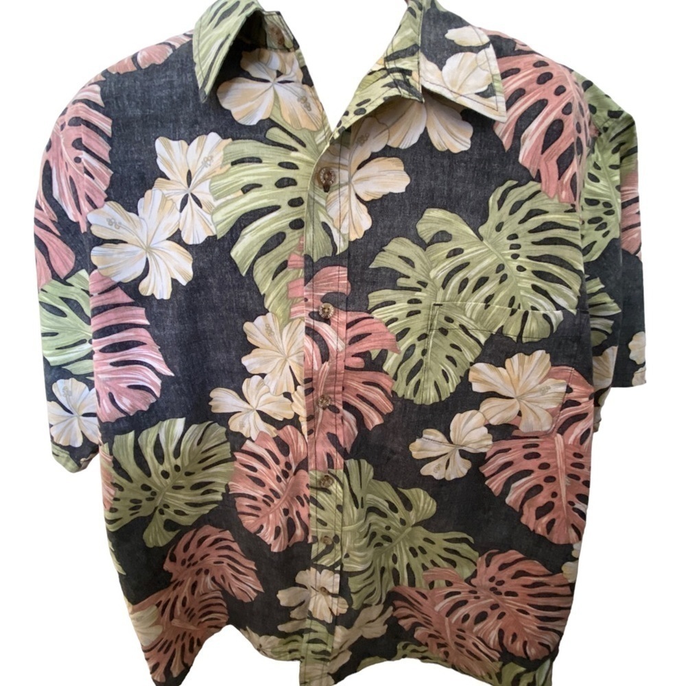 Cooke STREET Aloha Hawaiian Reverse Print Shirt Men 2XL XXL